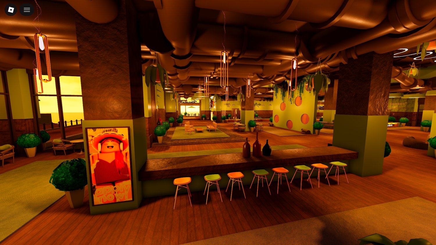 Scenic island surroundings with water and props for Roblox