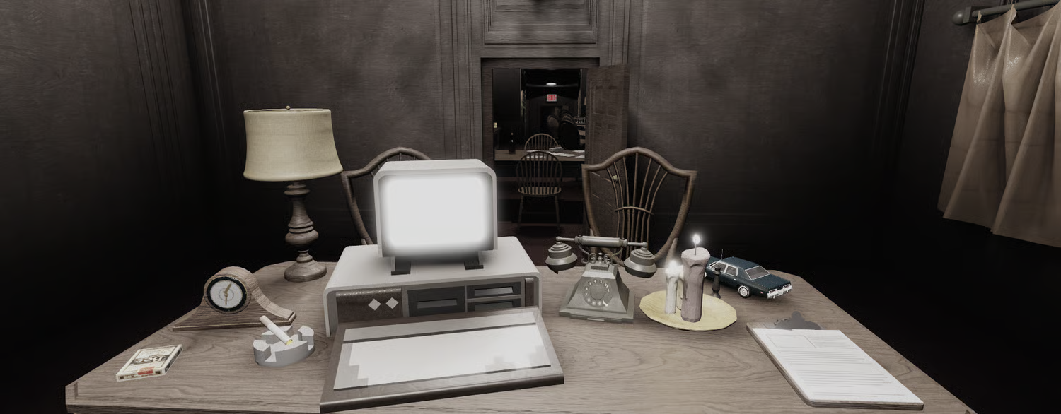 Retro bar counter and windowed seating rooms for Roblox