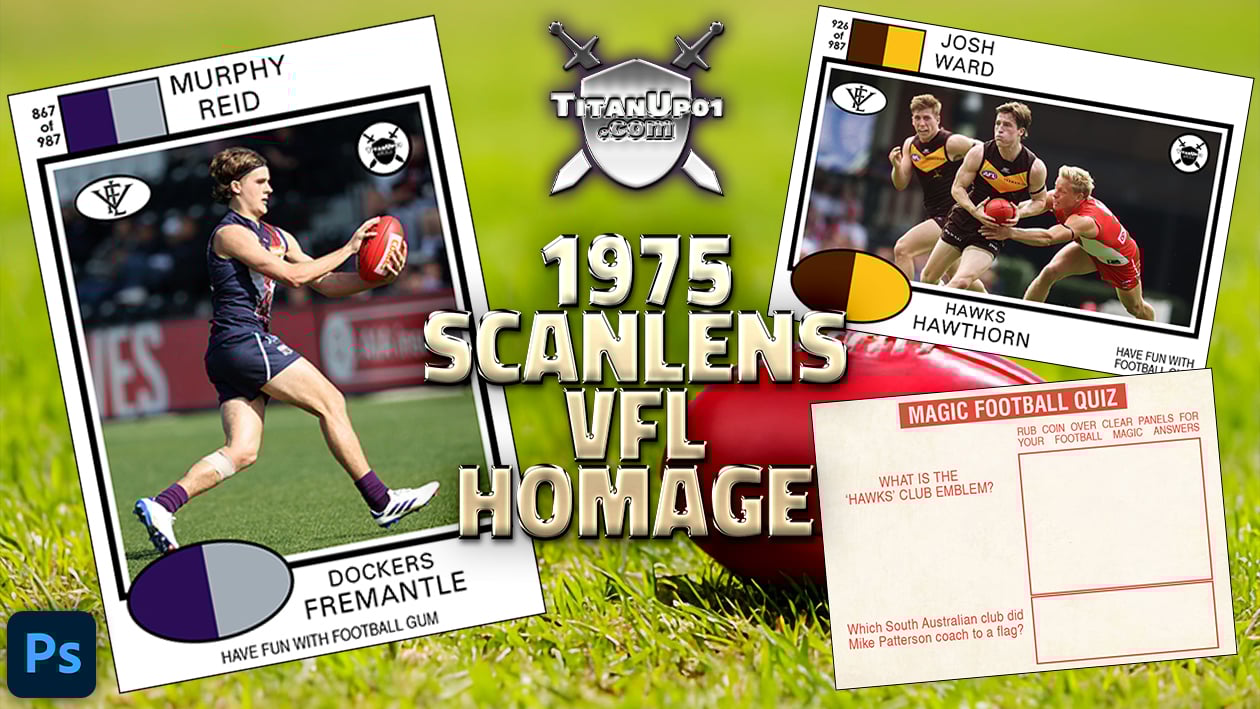 1975 Scanlens VFL Homage Photoshop PSD Templates