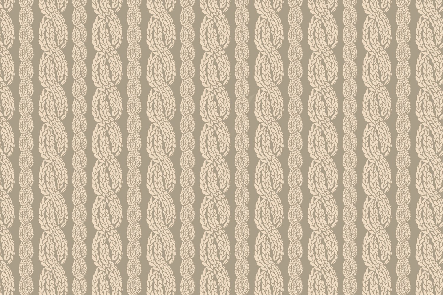 Hand drawn pattern resembling knitting cables