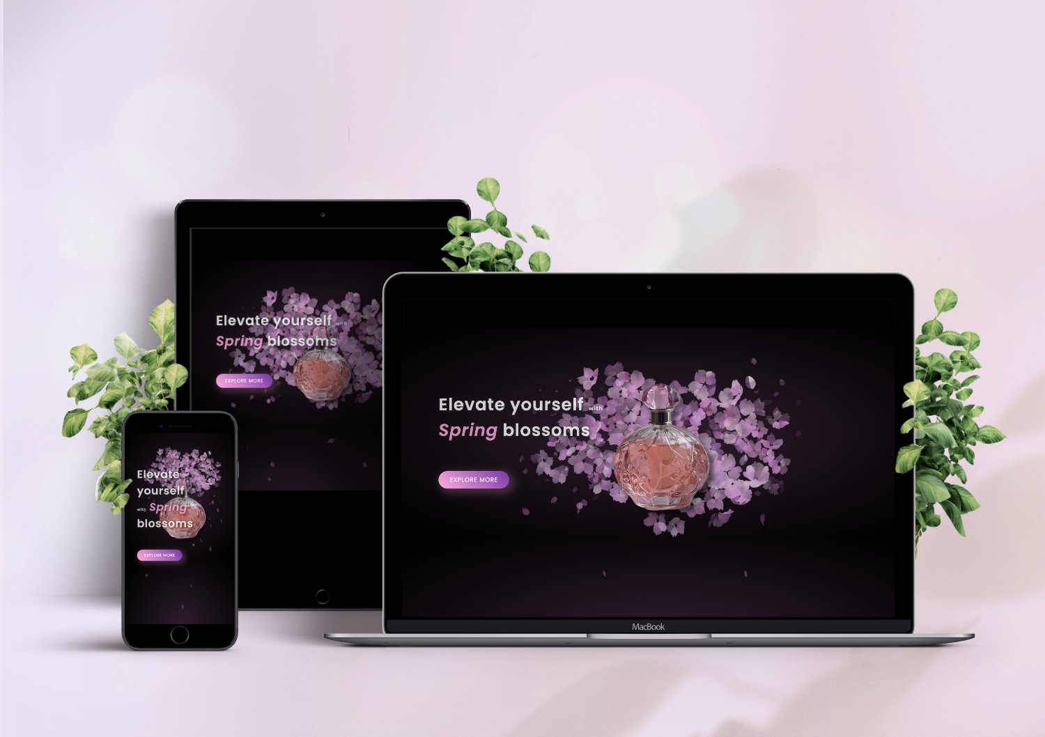 cherry blossoms motion graphics bundle