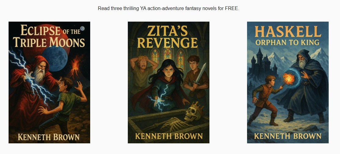 Three great action adventure YA fantasy reads available for free for a limited time.