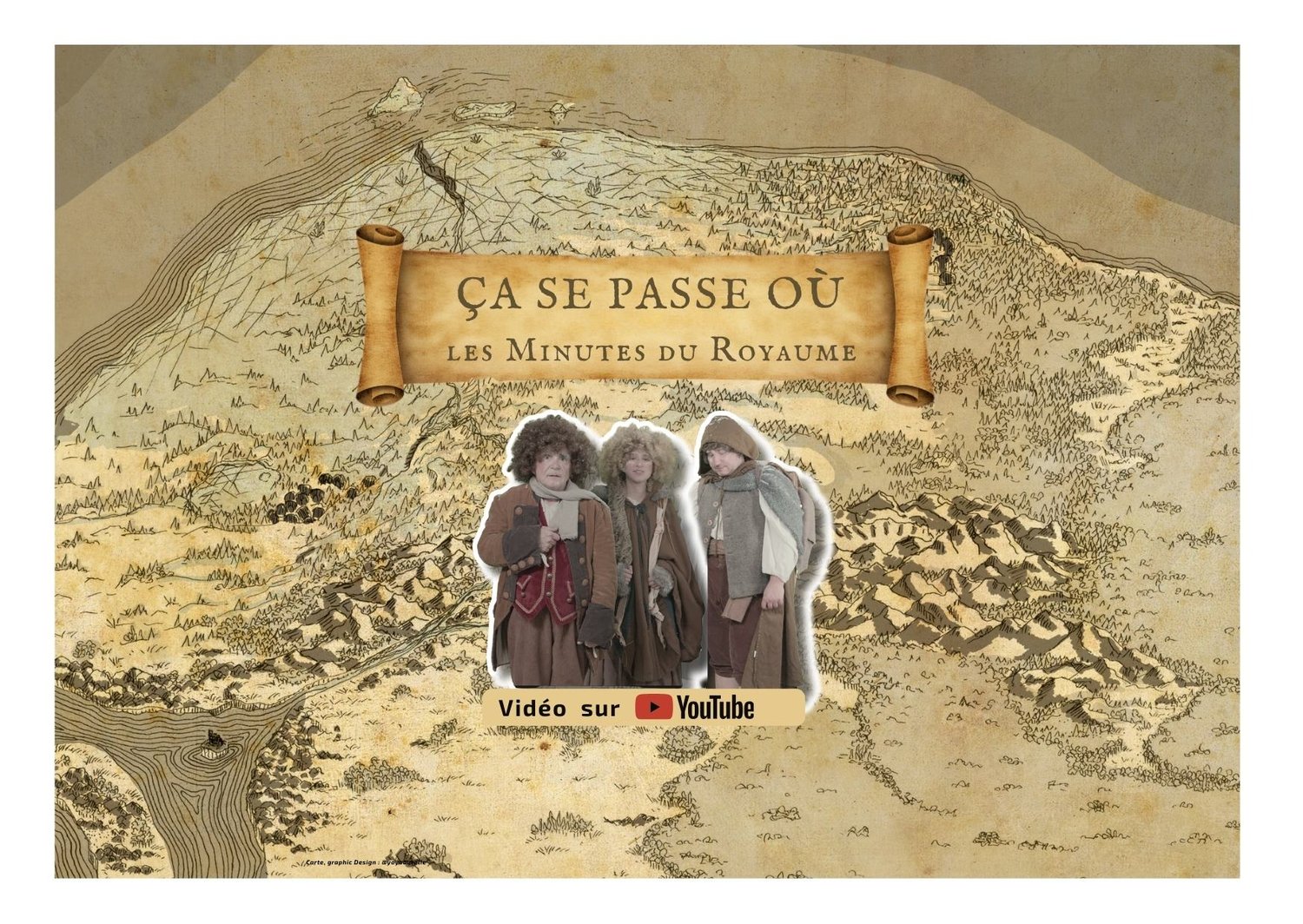 carte du royaume de la louche perdue avec le trio des boustifs (les hobbits maison)