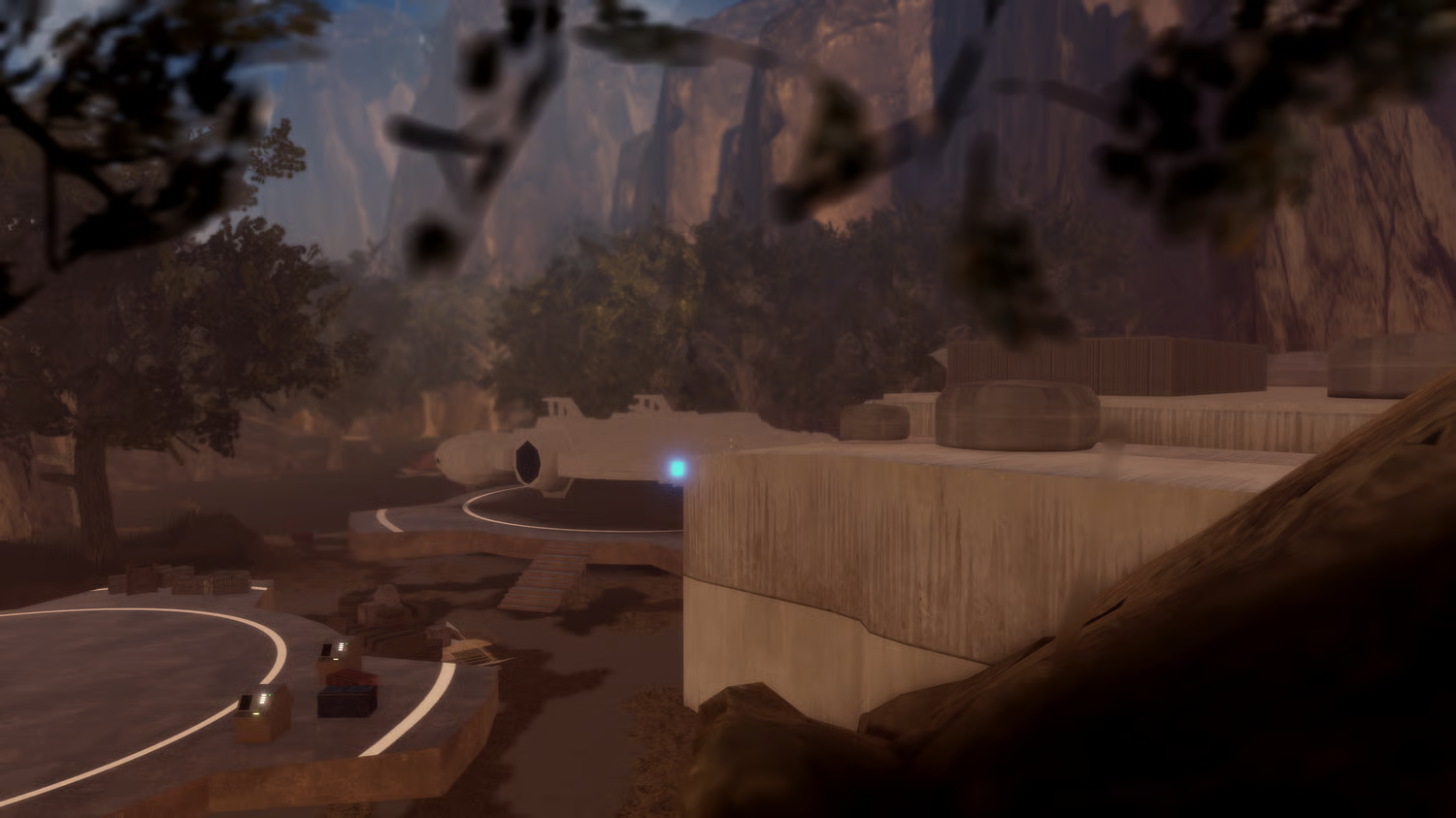 Roblox map with mesh and voxel terrain