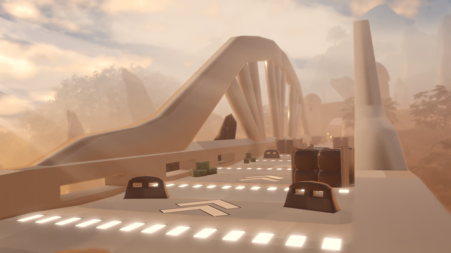 Rebel base area in Roblox sci-fi world