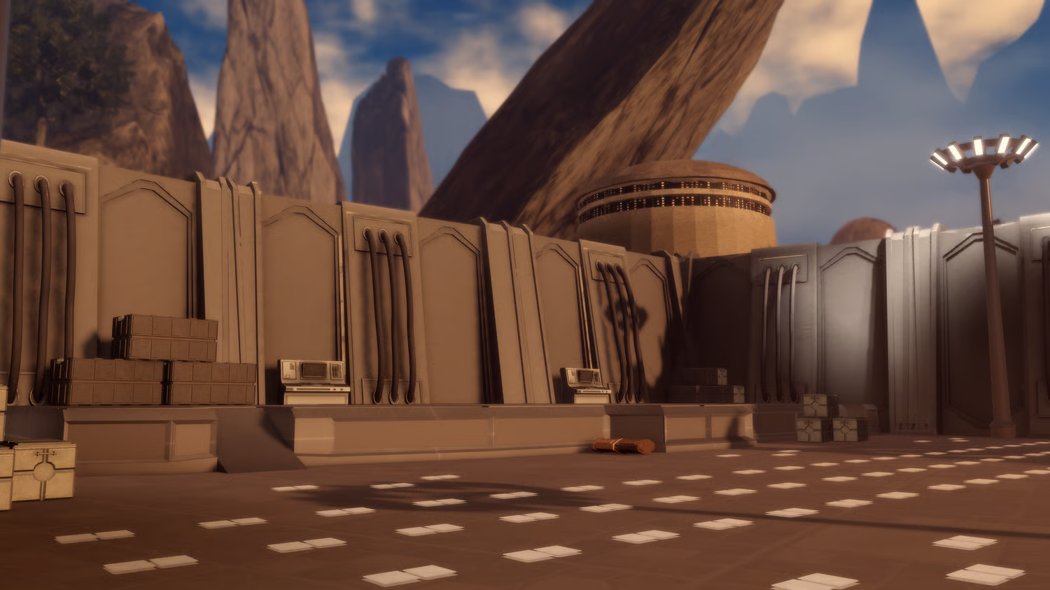 Medium-sized Roblox sci-fi city environment