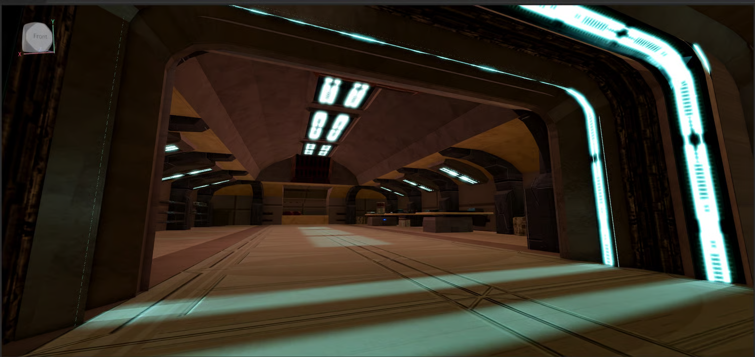 Sci-fi desert terrain with cinematic potential in Roblox