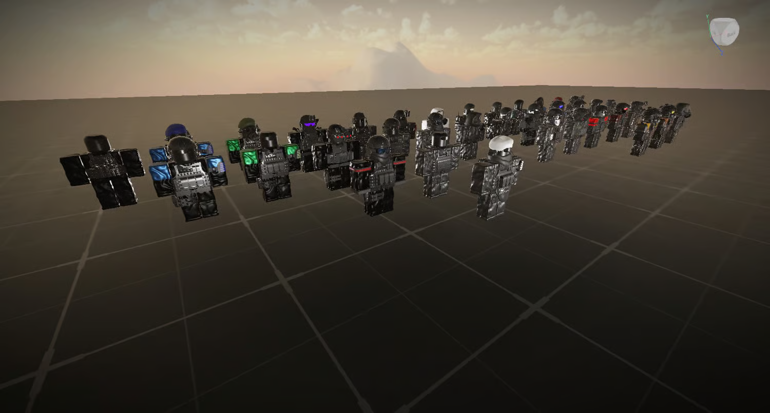 Roblox SCP morph model of a horror entity