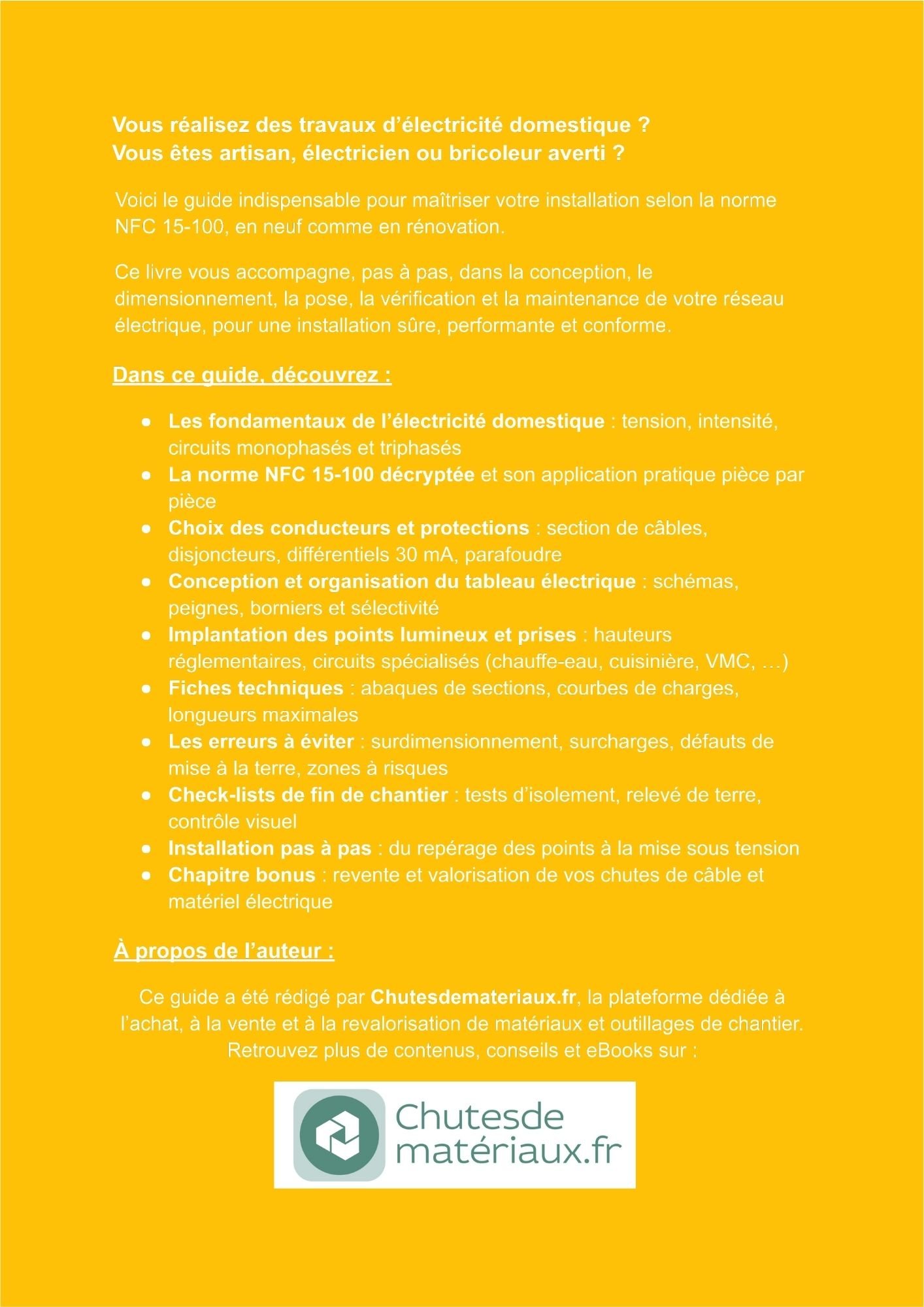 Présentation complète du guide d’électricité domestique expliquant les fondamentaux, la norme NFC 15-100 et les étapes d’une installation électrique conforme.