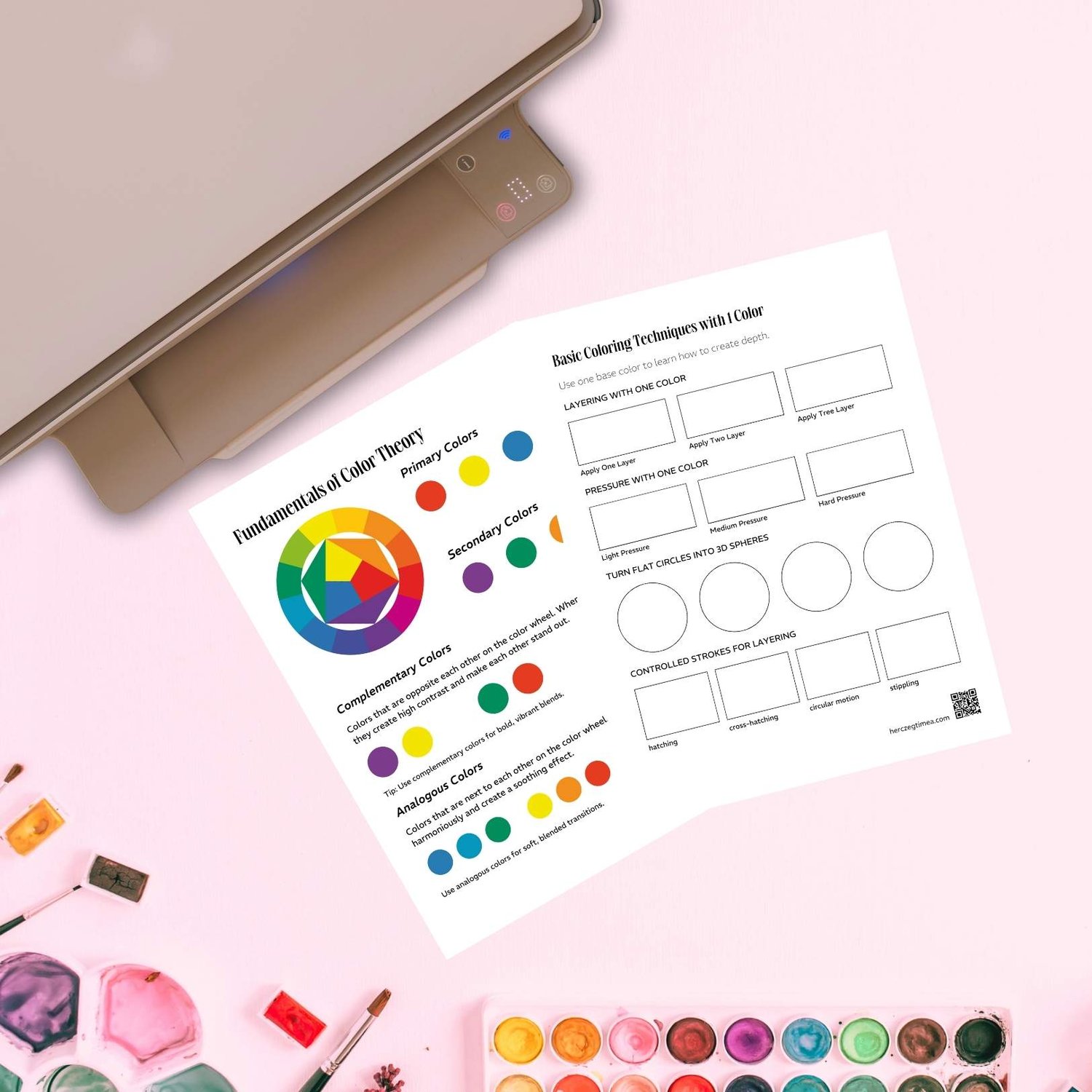 Free Printable Coloring Starter Kit for Beginner Colorists