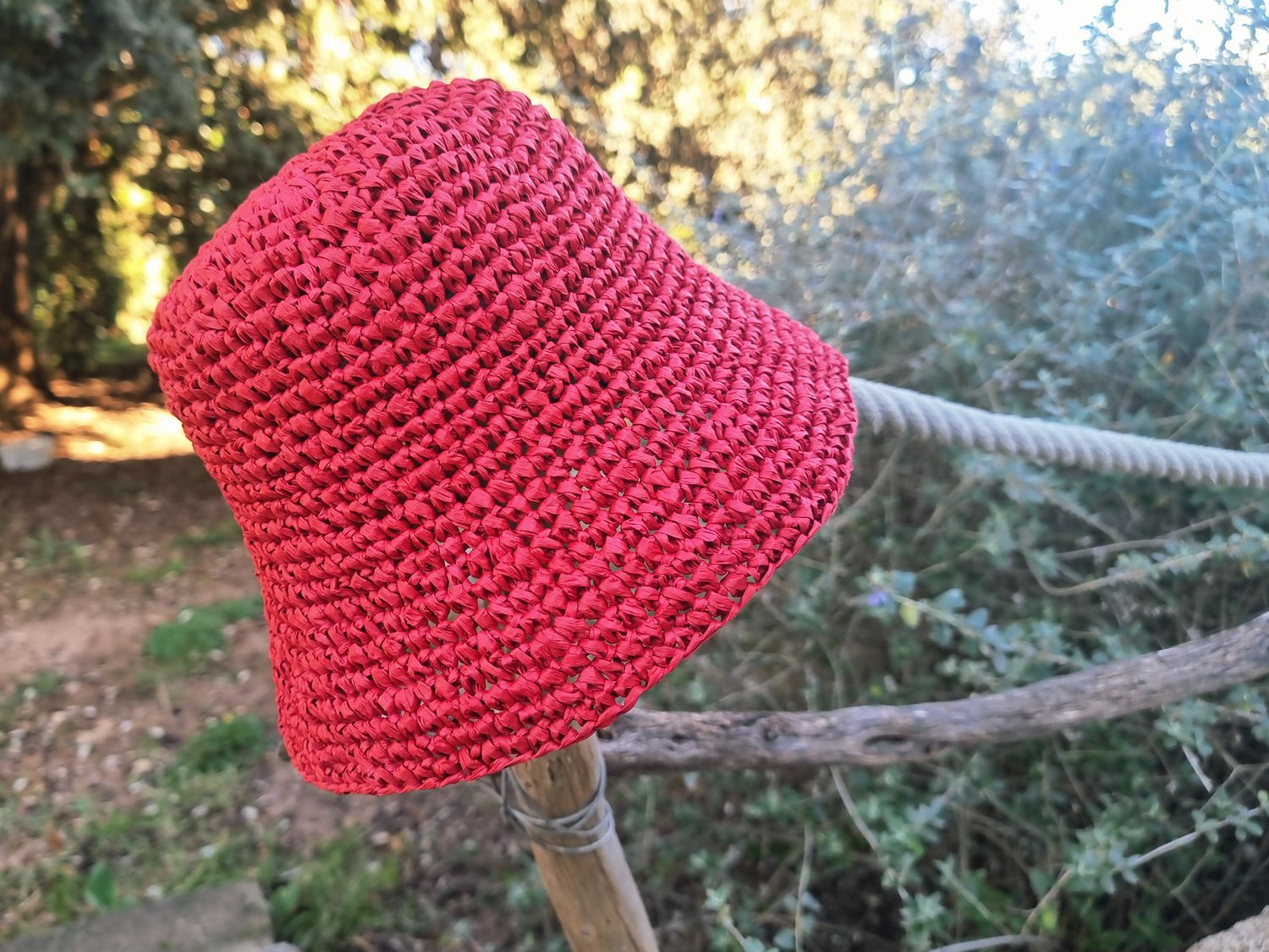 H4 Raffia Bucket Hat Crochet Pattern PDF, Summer Hat, Adjustable Size ...
