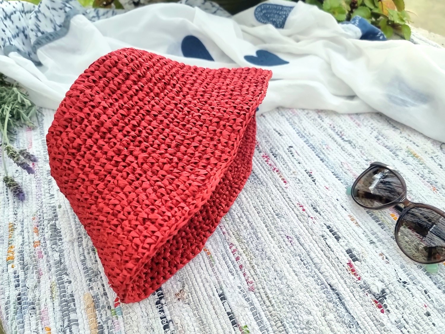 H4 Raffia Bucket Hat Crochet Pattern PDF, Summer Hat, Adjustable Size ...