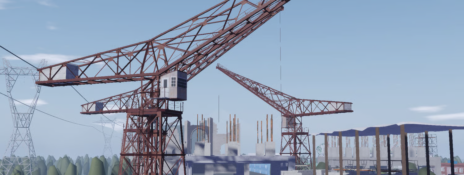 Government buildings and monuments in Roblox city map