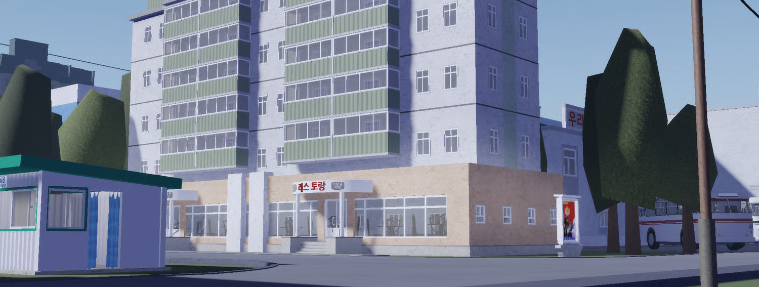 Construction cranes and urban development in Roblox map