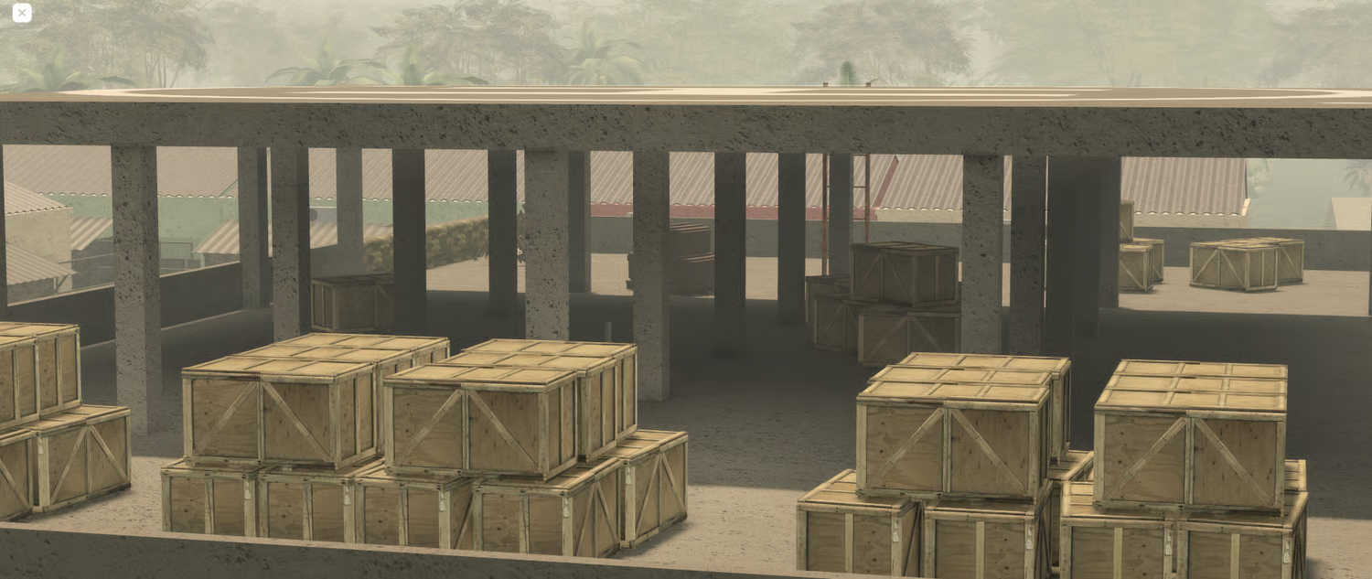 High-quality city buildings with interiors in Roblox