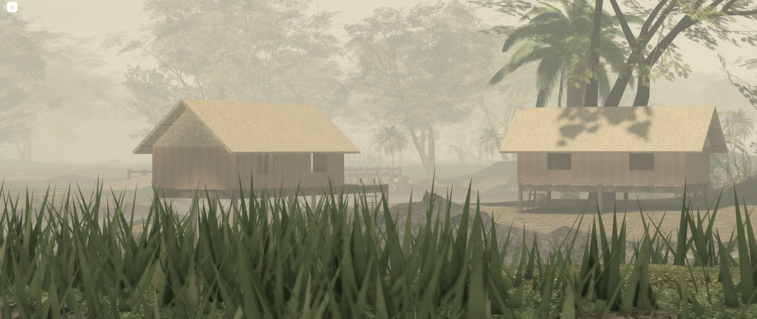 Bridges and river crossings in Roblox tropical environment