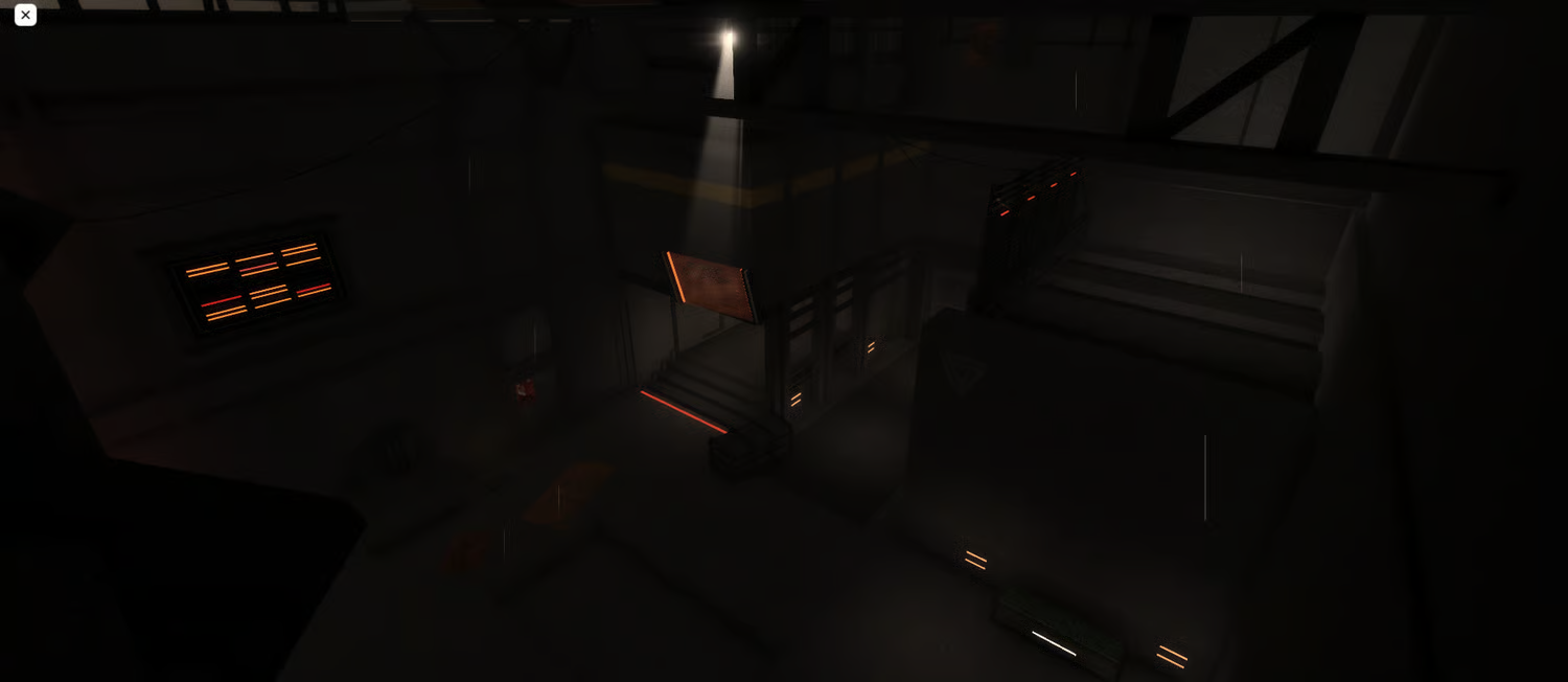 Military spawn area with tactical combat setup