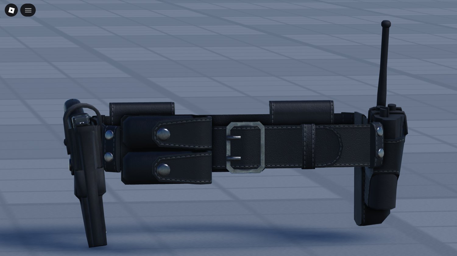 High-quality police hat from Roblox gear pack