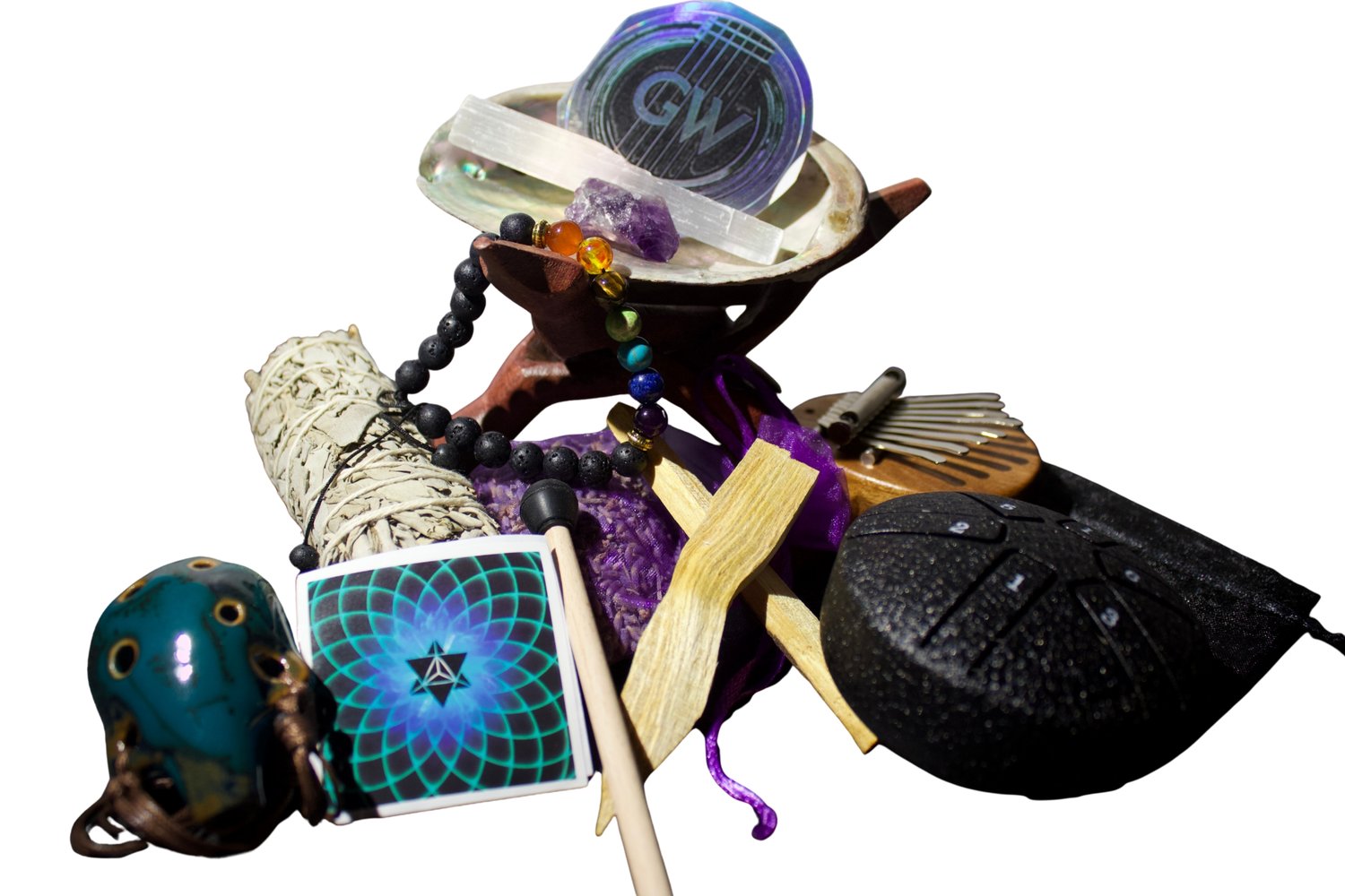 The Music Fun & Wellness Kit blends sound, scent, and tactile tools to support relaxation, mindful play, and creative restoration. Includes palm‑sized instruments and aromatherapy elements designed to foster calm, focus, and sensory balance in daily rhythm.