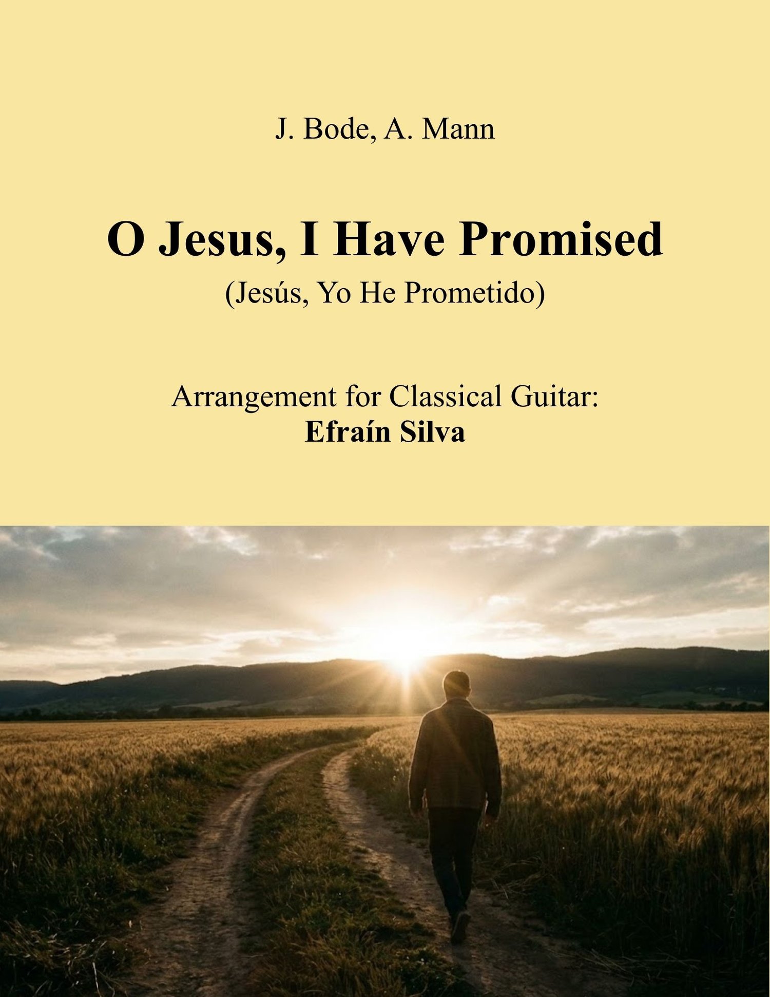 John Bode, Hymn, Tremolo, Arpeggios, Sacred Music, Church Service, Classical Guitar Arrangement, Forever Amen, Spiritual.