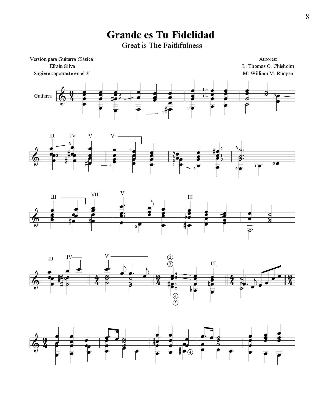 Great Is Thy Faithfulness, Grande es Tu Fidelidad, Tu Fidelidad es Grande, Oh Dios de mi alma sé fiel, Thomas Chisholm, William Runyan, Arpeggios, Hymn Arrangement, Wedding Music, Thanksgiving.