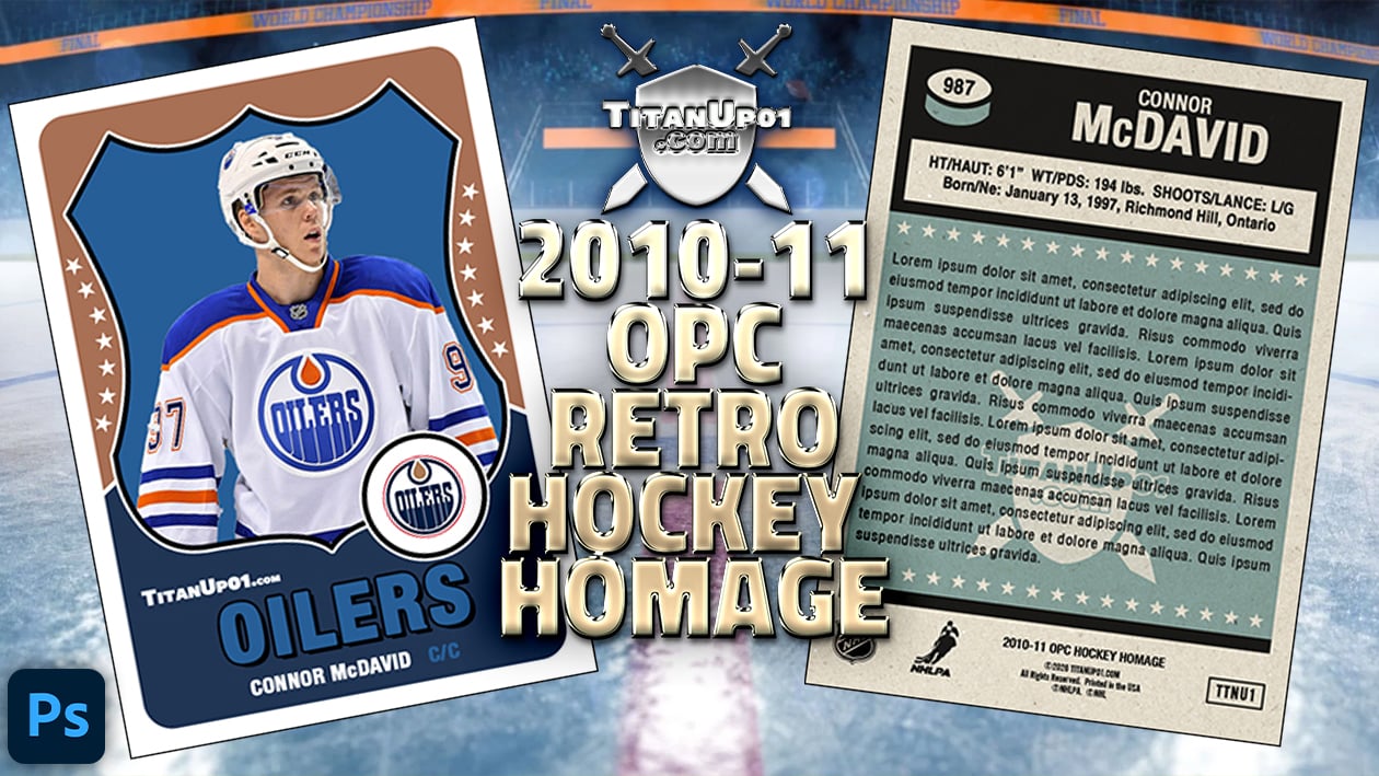 2010-11 OPC Retro Hockey Homage Photoshop PSD Templates