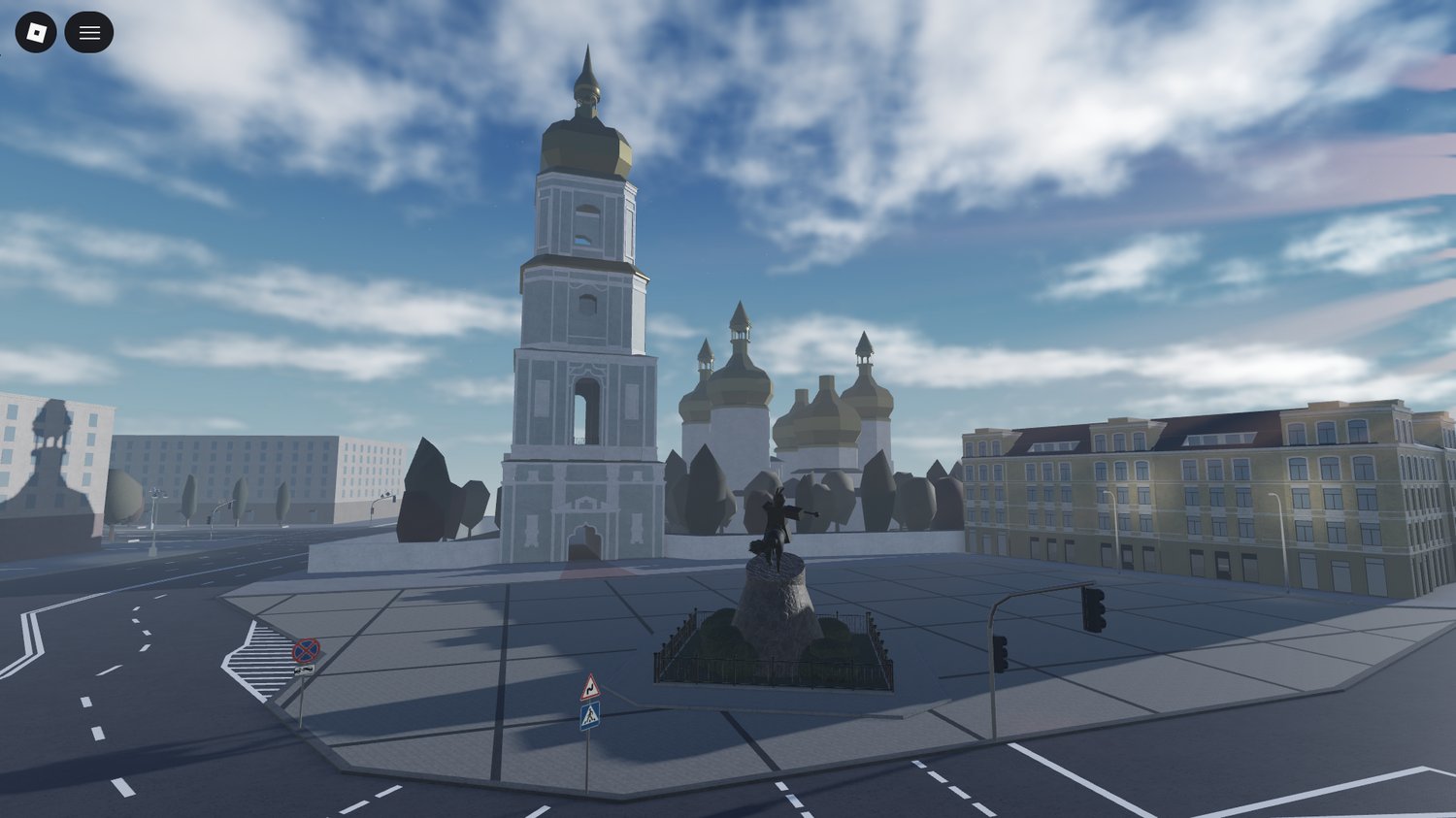 Realistic Eastern European architecture in Roblox