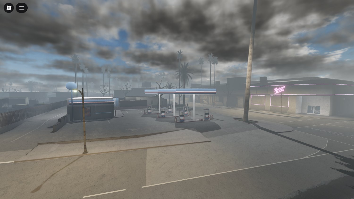 Downtown and residential districts with detailed design