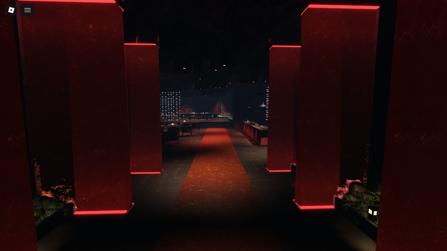 Realistic décor and materials in Dorsia Restaurant