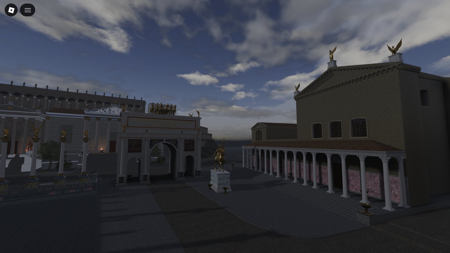 Large Roman gate structure asset