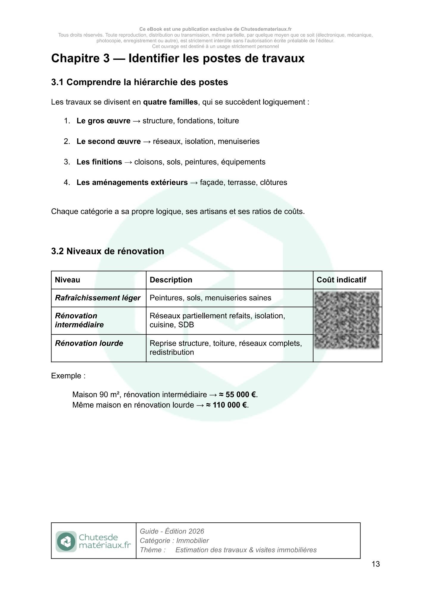 Analyse d’un bien immobilier avec loupe et checklist pour identifier les travaux nécessaires avant l’achat d’une maison ou d’un appartement