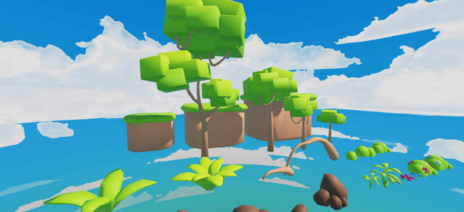 [NEW] Tropical Stylized Low-Poly Roblox Nature Assets Pack