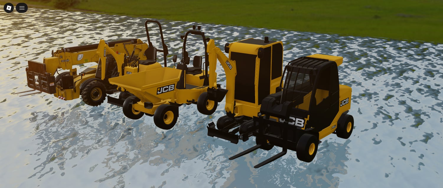 Industrial vehicle pack for Roblox environments