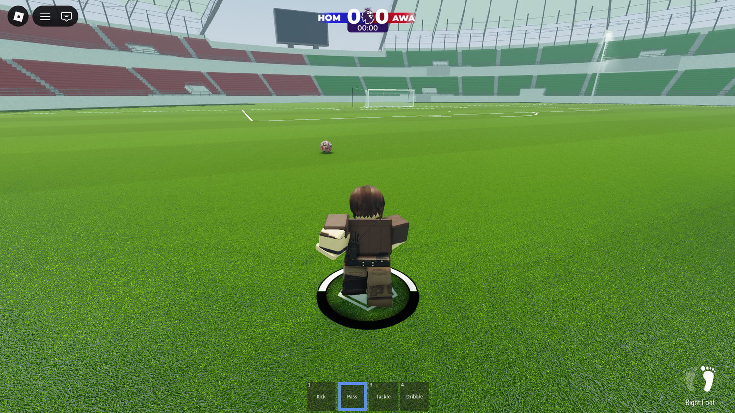 Realistic football stadium map in Roblox