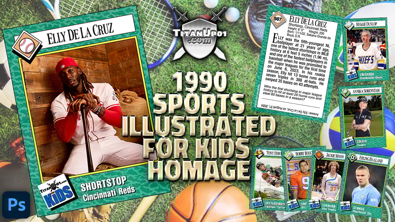 1990 Sports Illustrated for Kids Homage Photoshop PSD Templates
