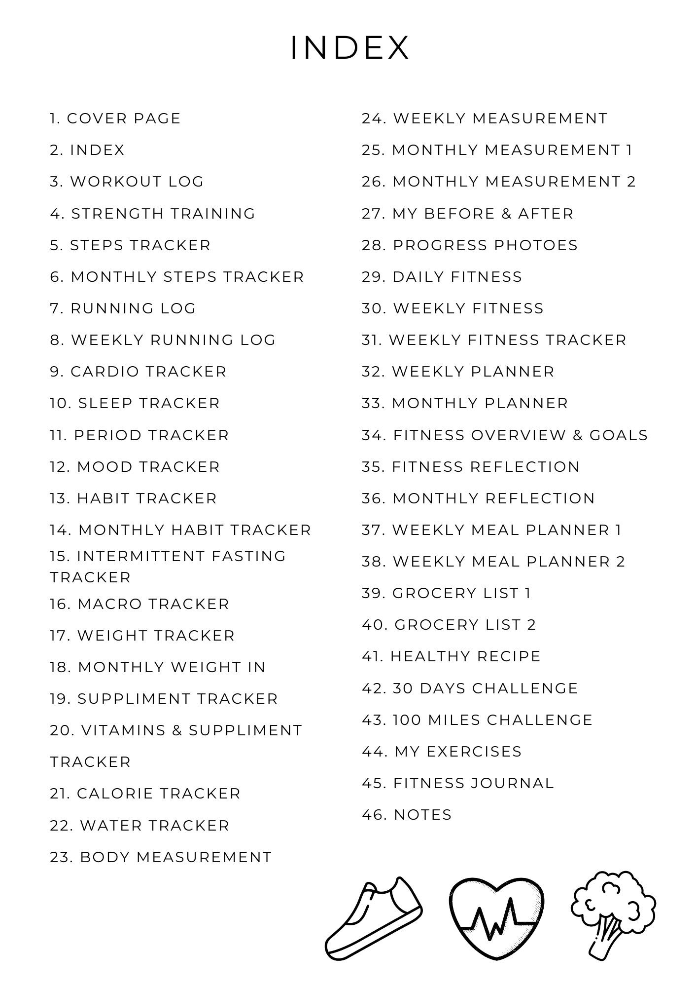 Ultimate 2026 Fitness Planner Bundle | 47-Page Weight Loss & Workout ...