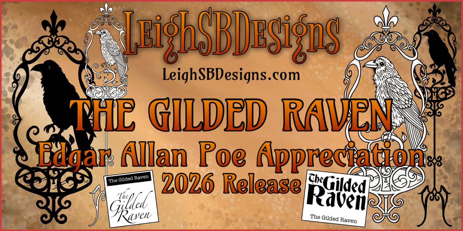 The Gilded Raven Edgar Allan Poe  LeighSBDesigns
