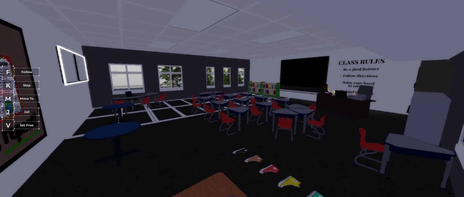 Roblox American school map environment