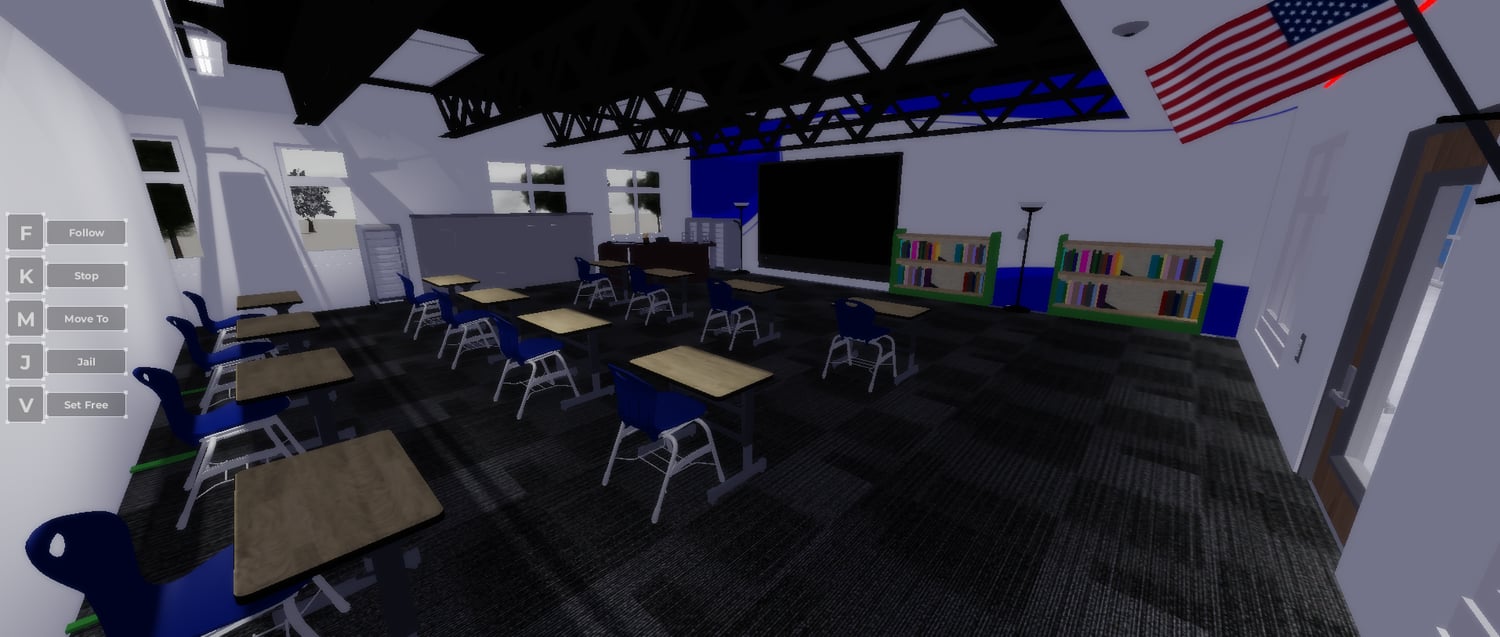 Roblox sports hall school environment