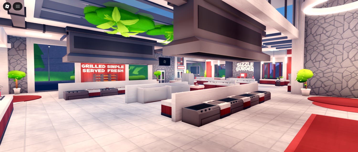 Roblox Sizzle Burger restaurant map