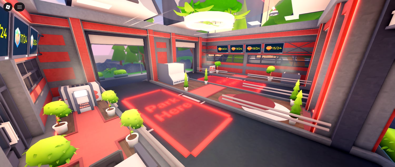 Ice cream and boba booth map Roblox