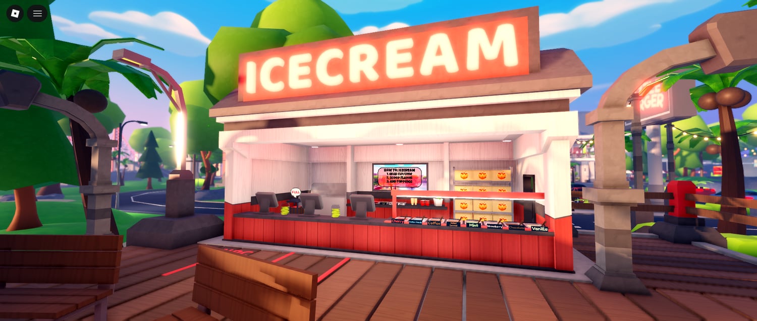 Social hangout food map Roblox