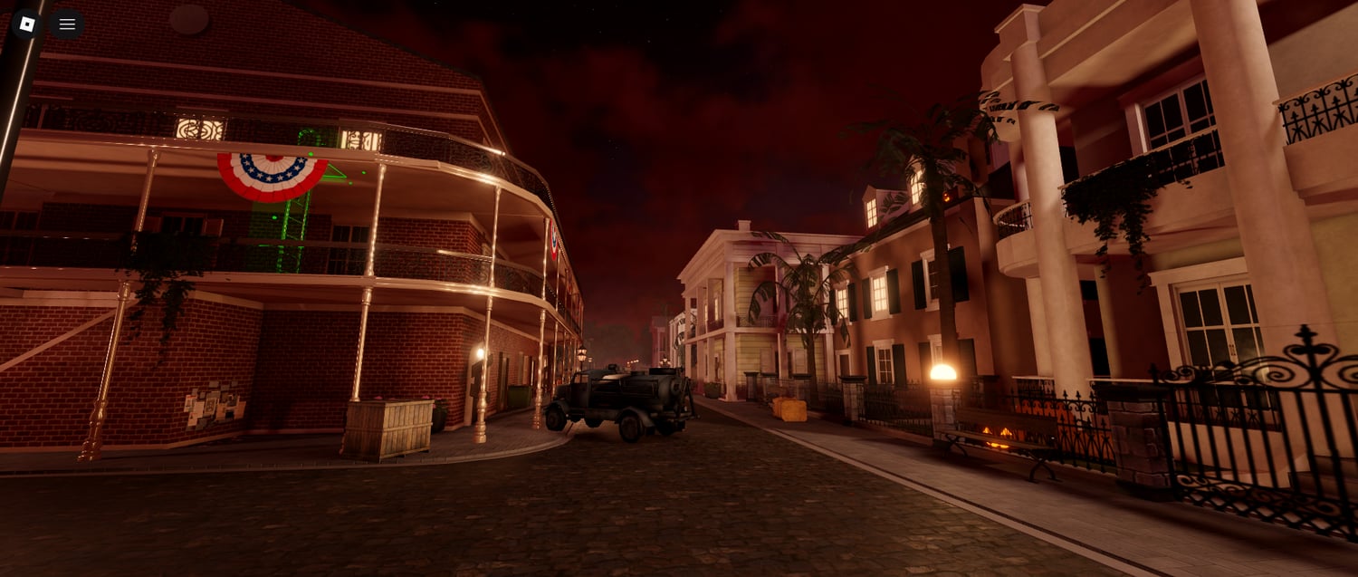 American urban horror environment Roblox