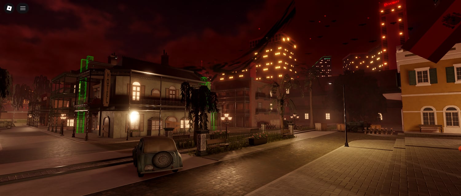 Dark urban streets horror map Roblox