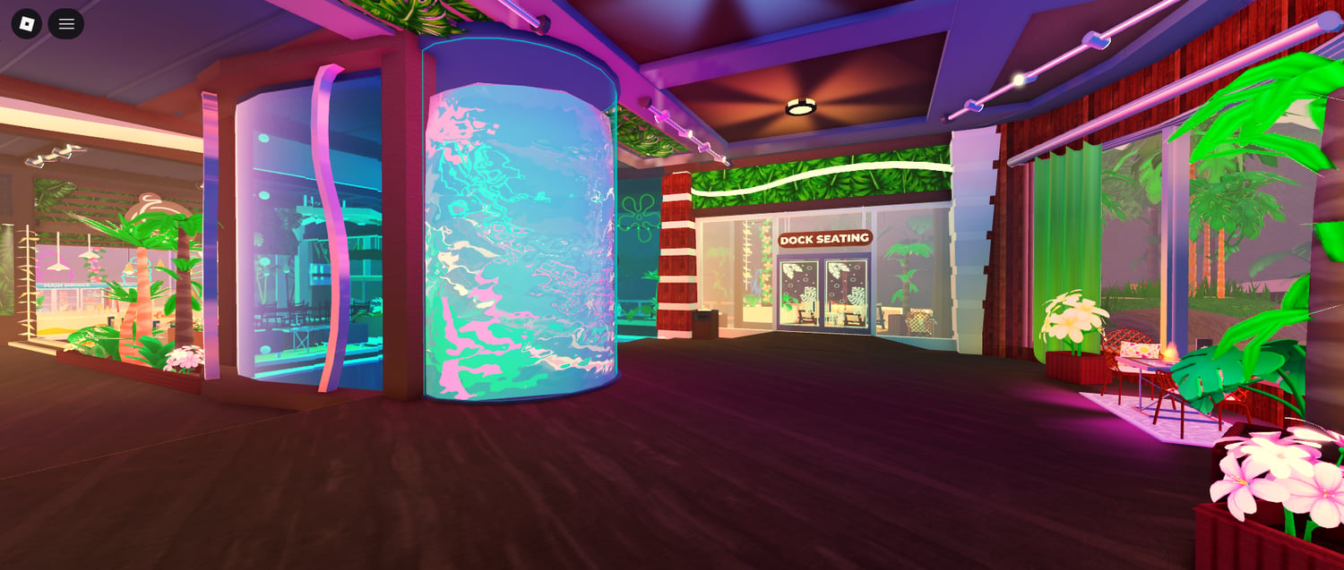 Tropical nature restaurant map Roblox