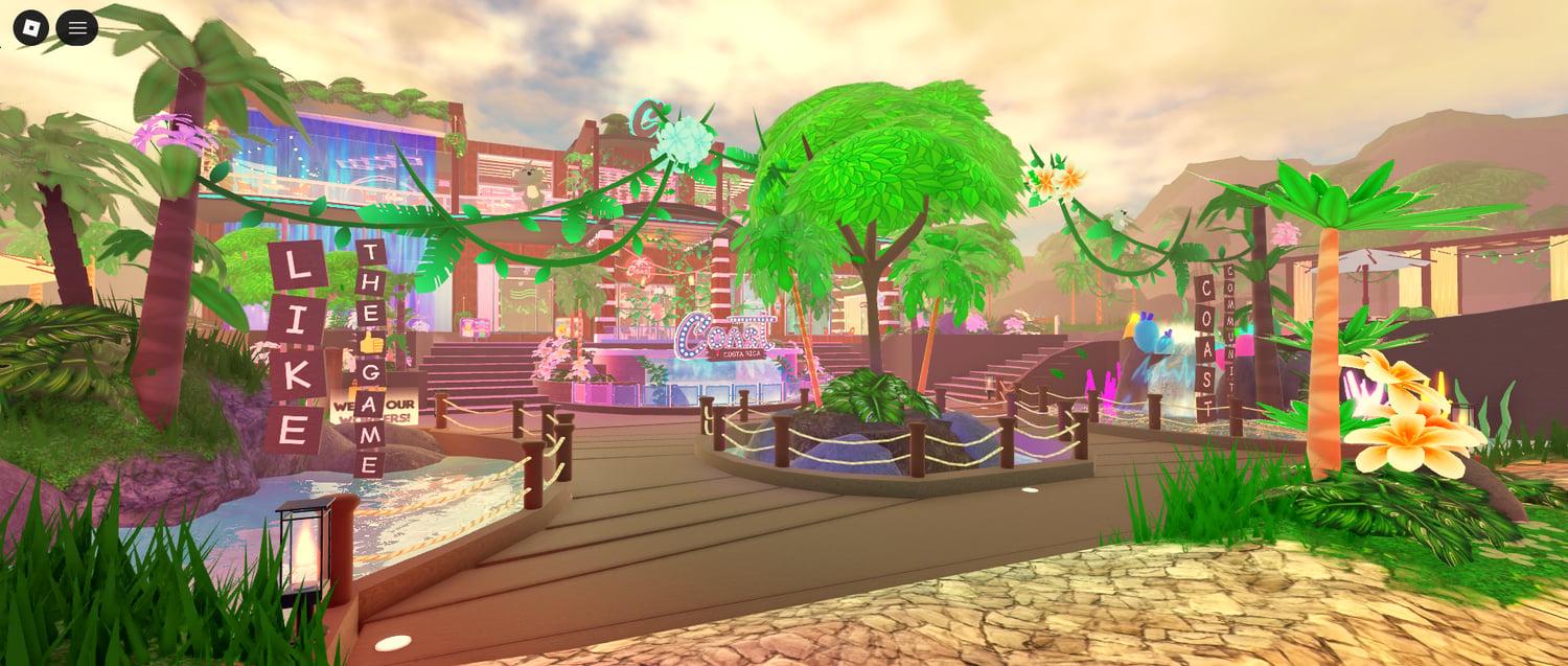 Luxury coastal dining map Roblox
