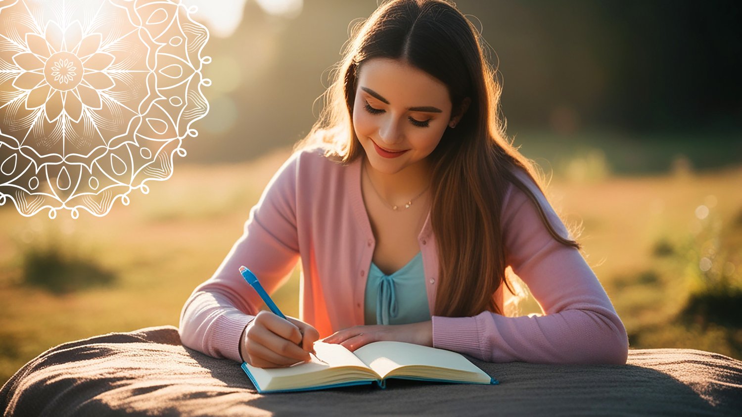 Mandala coloring and journaling notebook