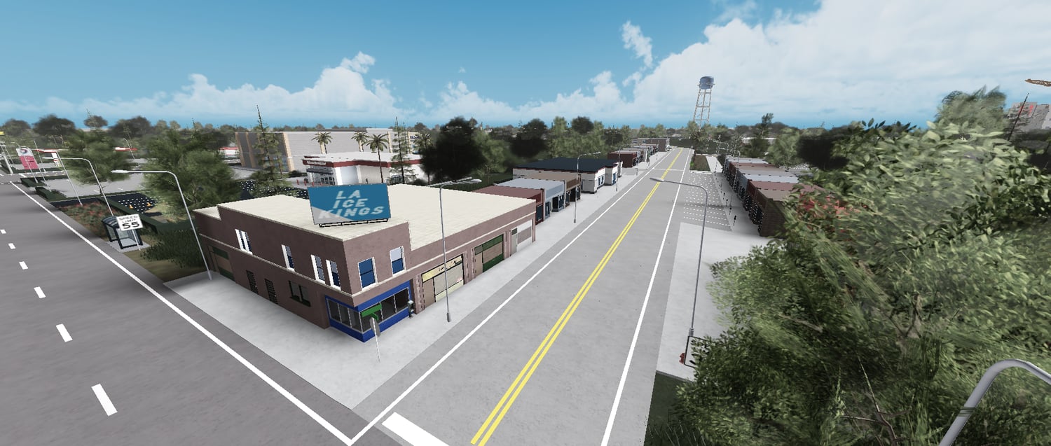 Detailed Los Angeles environment Roblox