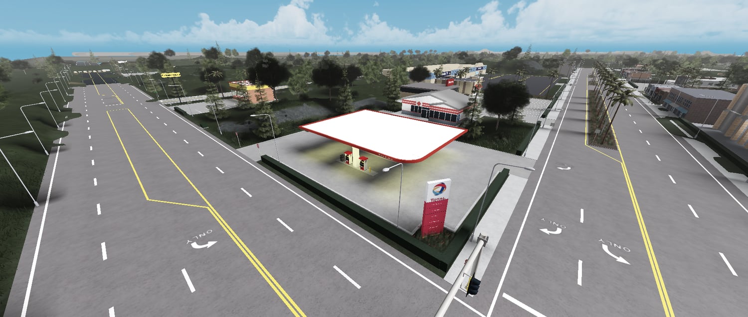Open-world city map Roblox