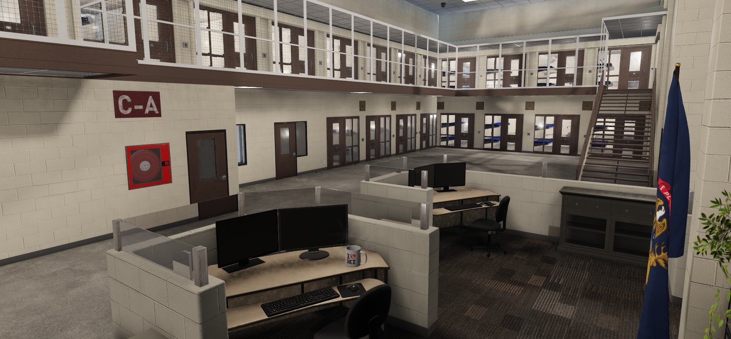 Correctional facility interior Roblox